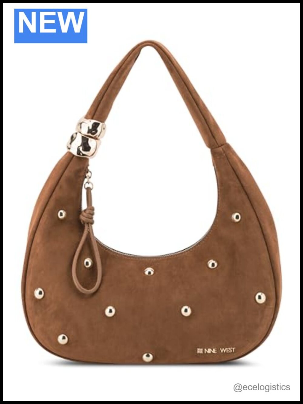 Designer Faux Leather Shoulder Bag with Jewelry Bracelet Strap Date Night Purse